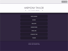 Tablet Screenshot of harmonytaylor.com
